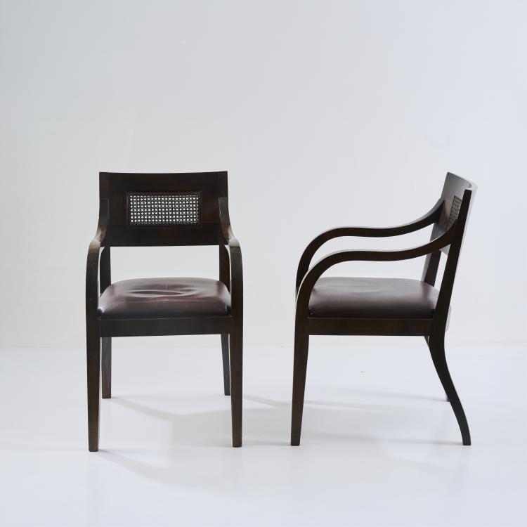 Bild 1 zu Objekt, Zwei Armlehnst&uuml;hle 'Vanille', 1995, Christian Liaigre, Christian Liaigre, Paris, Frankreich / France, 181A 510