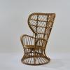 Wicker chair, c. 1950