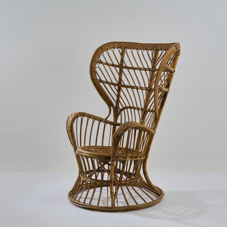 Hauptbild zu Objekt, Korbsessel, um 1950, Gio Ponti, Bonacina, Vittorio & C., Como, 181A 274