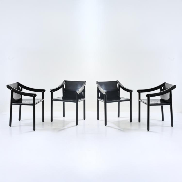 Hauptbild zu Objekt, Vier Armlehnst&uuml;hle '905', 1964, Vico Magistretti, Cassina, Mailand, 181A 367