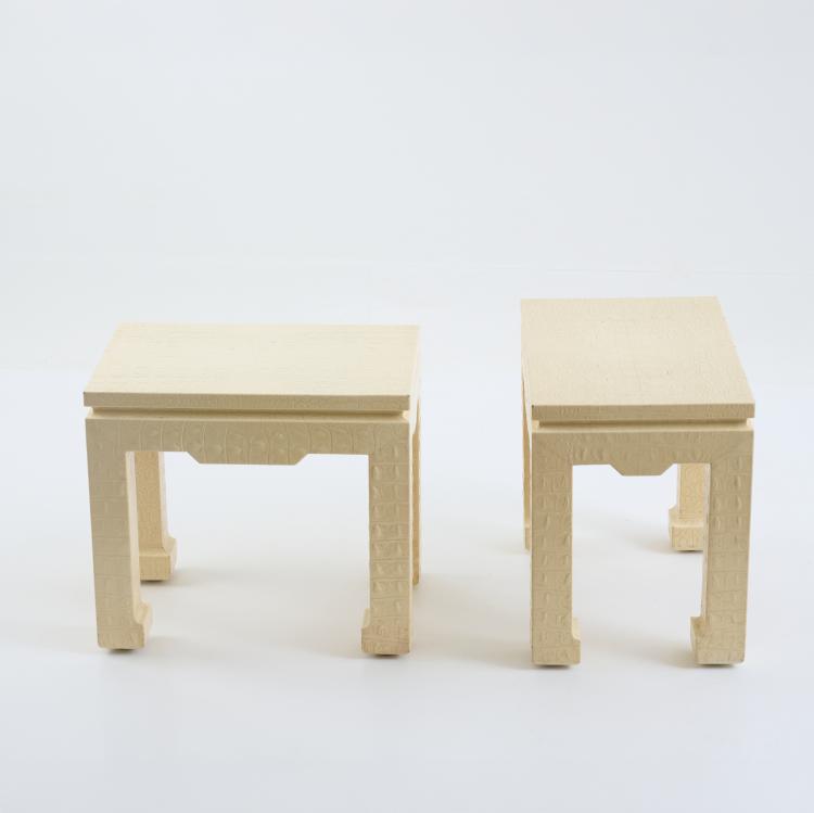 Bild 2 zu Objekt, Two bedside tables / side tables, 1970s/80s, Karl Springer, Springer, Karl Ltd., New York, 181A 445