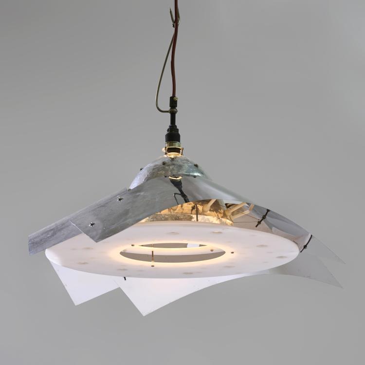Hauptbild zu Objekt, Ceiling light, 1980/90s, Jan Roth, Rothlicht, M&uuml;nchen / Munich, 181A 459