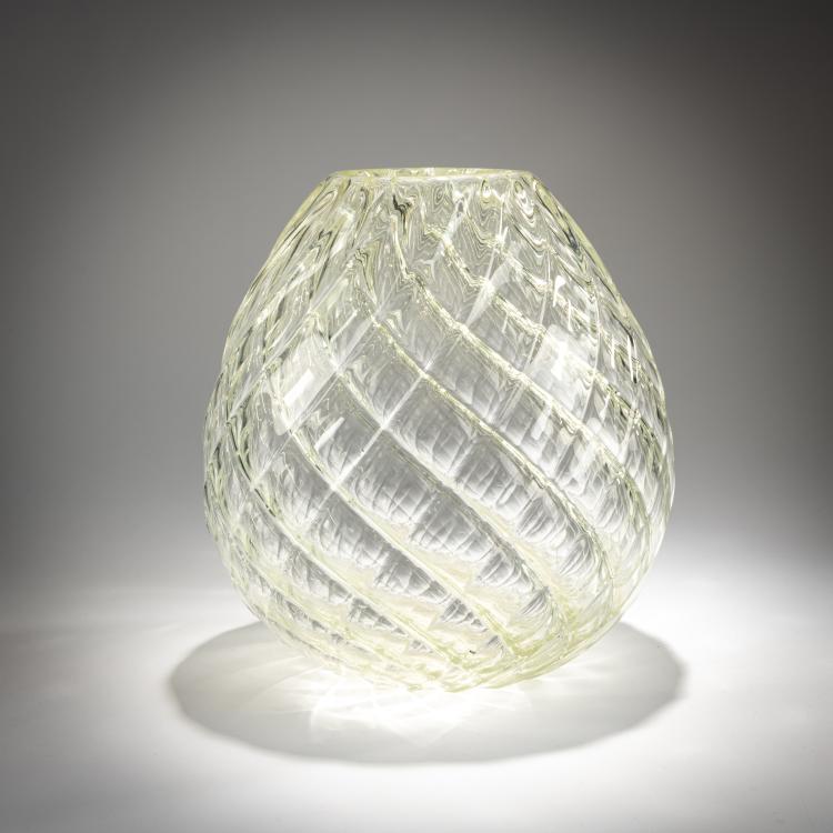Hauptbild zu Objekt, Vase 'Cristallo Diamantato', 1940, Flavio Poli, Seguso Vetri d'Arte, Murano, 181B 585