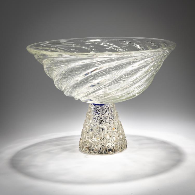 Hauptbild zu Objekt, Footed bowl 'Lenti', 1938/39, Ercole Barovier, Barovier & Toso, Murano, 181B 580