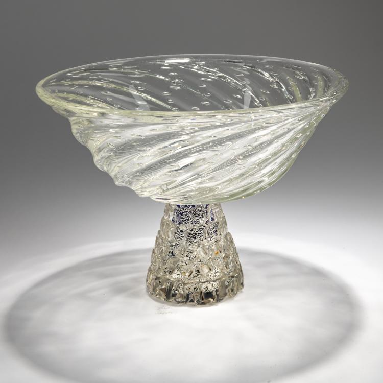 Bild 1 zu Objekt, Footed bowl 'Lenti', 1938/39, Ercole Barovier, Barovier & Toso, Murano, 181B 580