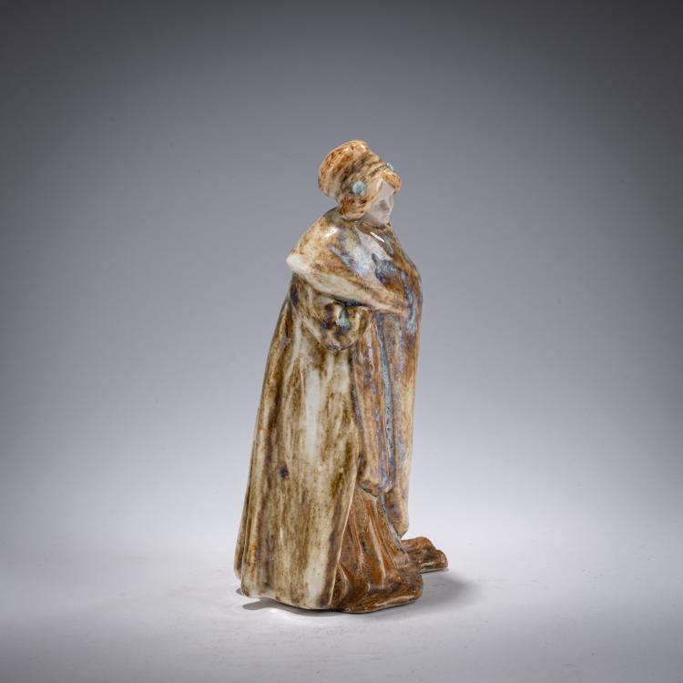Bild 1 zu Objekt, Damenfigur im Wintermantel, um 1900, Albert Louis Dammouse, Dammouse, Albert Louis, S&egrave;vres, 182A 422