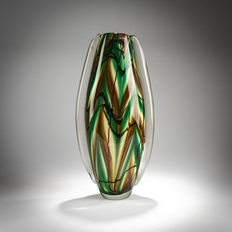 Hauptbild zu Objekt, Vase, 1969, Ermanno Nason (attributed),Vincenzo Nason (attributed), Nason, Vincenzo, Murano (zug. / attr.)., 181B 709