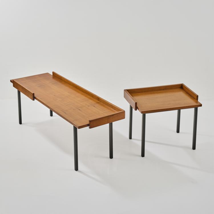 Hauptbild zu Objekt, Zwei Beistelltische, 1960er Jahre, Italien, 181A 379