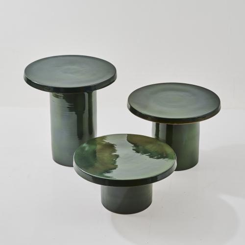 Three occasional tables, 1970s