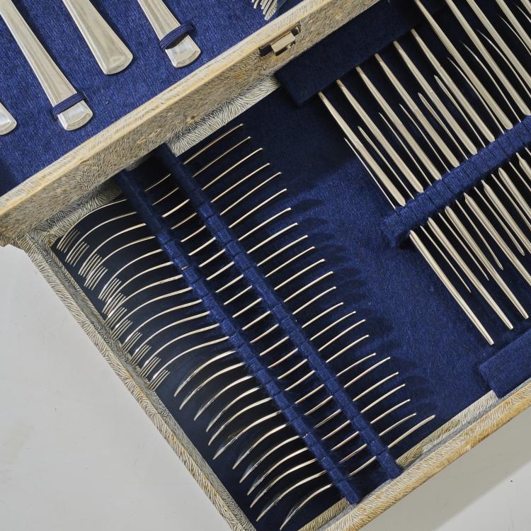 Bild 2 zu Objekt, 89-piece flatware 'Elypsis', 1970s, AMC, Bingen; Alfa Metalcraft Corp., Bingen, 182C 770