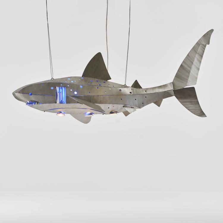 Bild 1 zu Objekt, 'Shark' ceiling light, 1990s, Reinhard Stubenrauch, Stubenrauch, Reinhard, Berlin, 181A 500
