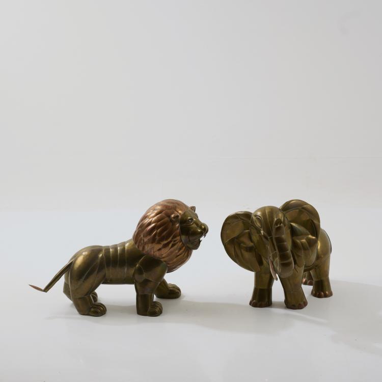 Bild 2 zu Objekt, Elephant and Lion, 1970s, Sergio Bustamente, Mexiko / Mexico, 181A 102