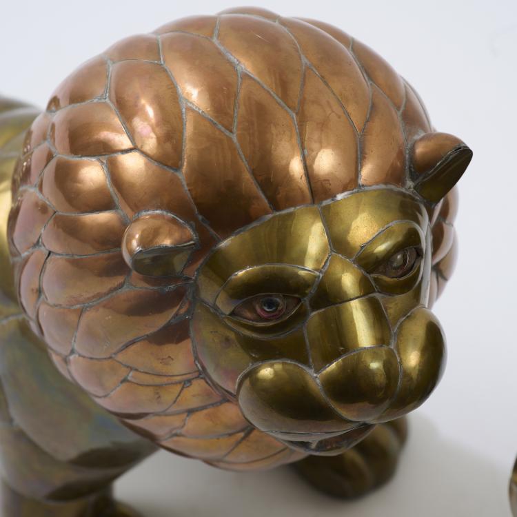 Bild 4 zu Objekt, Elephant and Lion, 1970s, Sergio Bustamente, Mexiko / Mexico, 181A 102