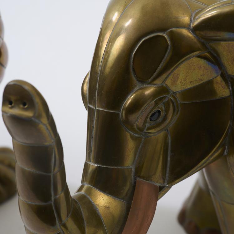 Bild 5 zu Objekt, Elephant and Lion, 1970s, Sergio Bustamente, Mexiko / Mexico, 181A 102