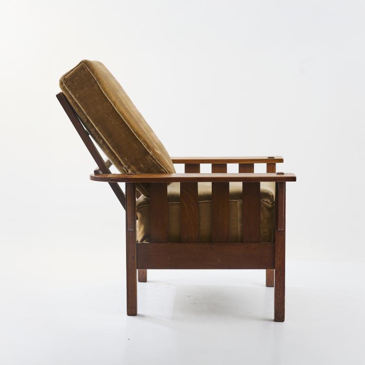 Bild 2 zu Objekt, Armlehnsessel 'Morris Chair' - '186', um 1910, J. M. Young, Young, J. M & Sons, Camden, NY, 182A 302