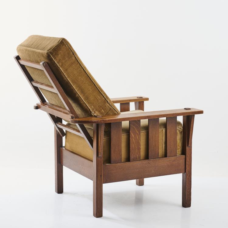 Bild 4 zu Objekt, Armlehnsessel 'Morris Chair' - '186', um 1910, J. M. Young, Young, J. M & Sons, Camden, NY, 182A 302