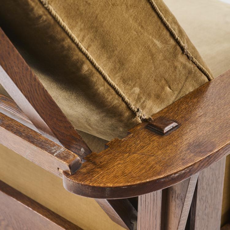 Bild 7 zu Objekt, Armlehnsessel 'Morris Chair' - '186', um 1910, J. M. Young, Young, J. M & Sons, Camden, NY, 182A 302