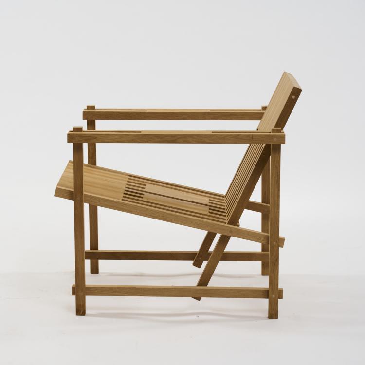 Bild 4 zu Objekt, Armlehnsessel 'S 88 - 1' - 'Tribute to Rietveld', 2002 (Entwurf), Hein Stolle, WonderWood, Amsterdam, 182C 989