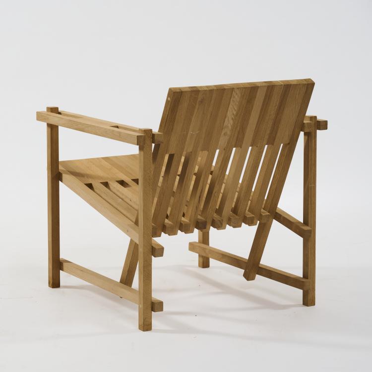 Bild 5 zu Objekt, Armlehnsessel 'S 88 - 1' - 'Tribute to Rietveld', 2002 (Entwurf), Hein Stolle, WonderWood, Amsterdam, 182C 989