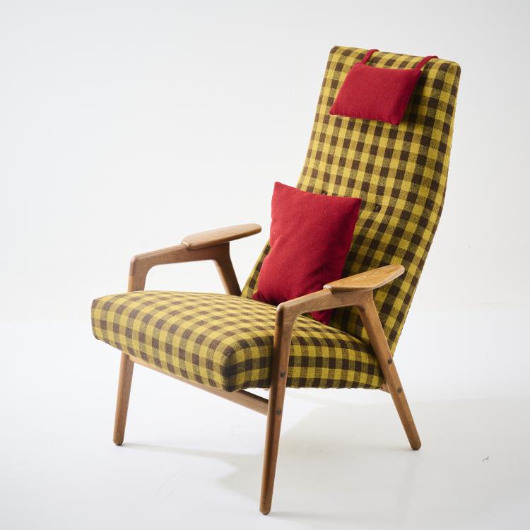 Hauptbild zu Objekt, 'Ruster' armchair, 1955, Yngve Ekstr&ouml;m, Swedese M&oslash;bler, Vaggaryd, 181A 305