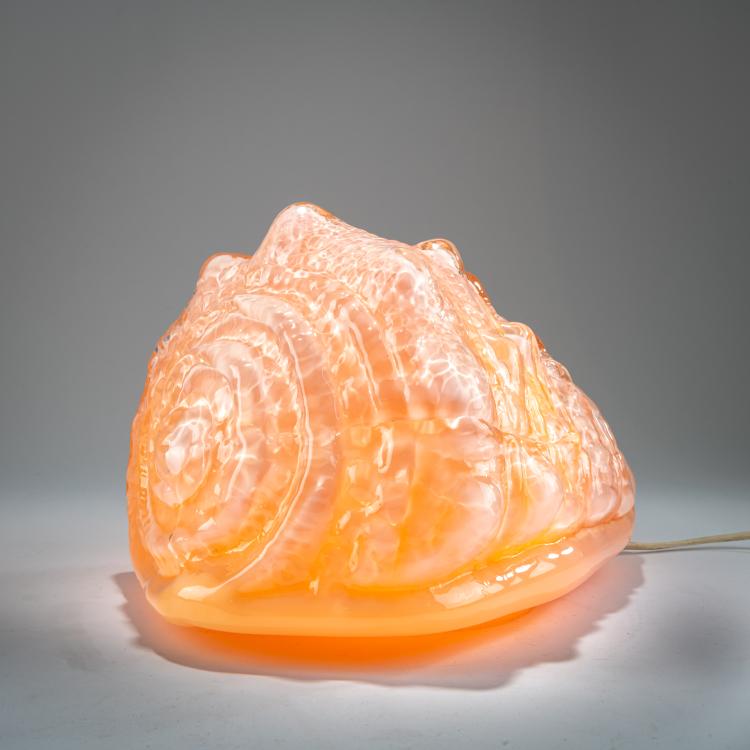 Hauptbild zu Objekt, Table light 'Conchiglia', c. 1965 (design), Carlo Nason, Mazzega, A. V., Murano, 181A 369