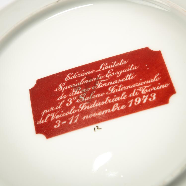 Bild 2 zu Objekt, Nine plates from the series '50 Salone Internationale dell'Automobile di Torino', 1967-75, Piero Fornasetti, Fornasetti, Mailand / Milan, 181A 348