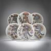 Six plates from the series 'Iconografia degli stemmi Viscontei', 1970s