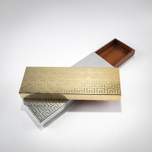 Two cigarette boxes 'Greca incisa', 1950s-60s