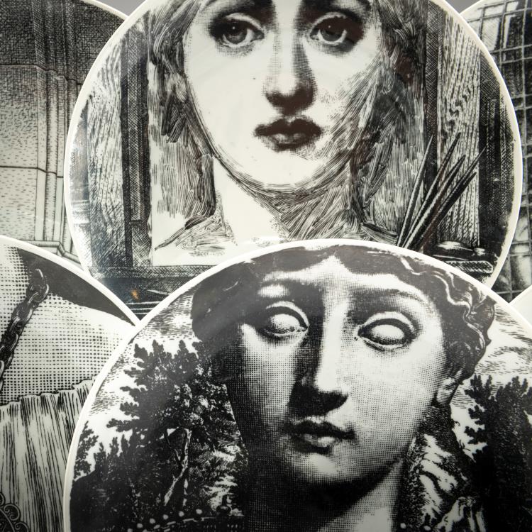 Bild 3 zu Objekt, Nine plates from the 'Tema e Variazioni' series, 1950s - 2000s, Piero Fornasetti, Fornasetti, Mailand / Milan, 181A 337
