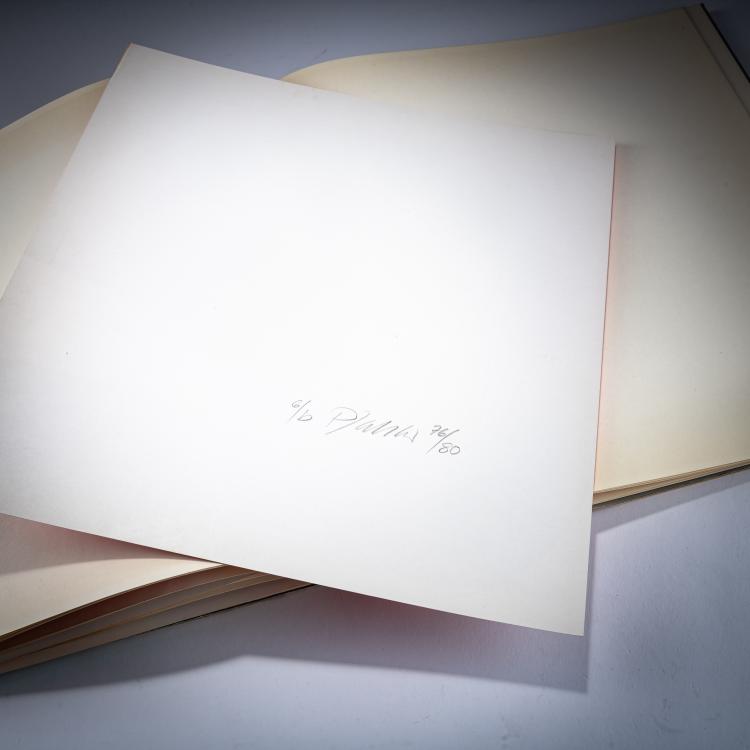 Bild 1 zu Objekt, Portfolio '6 x 2 = 12 : 1 = 6 + 6 - 12 Pfahler Grafiken Kombinations Spiel', c. 1970, Georg Karl Pfahler, Galerie M&uuml;ller, Stuttgart (Publ.), 181C 782