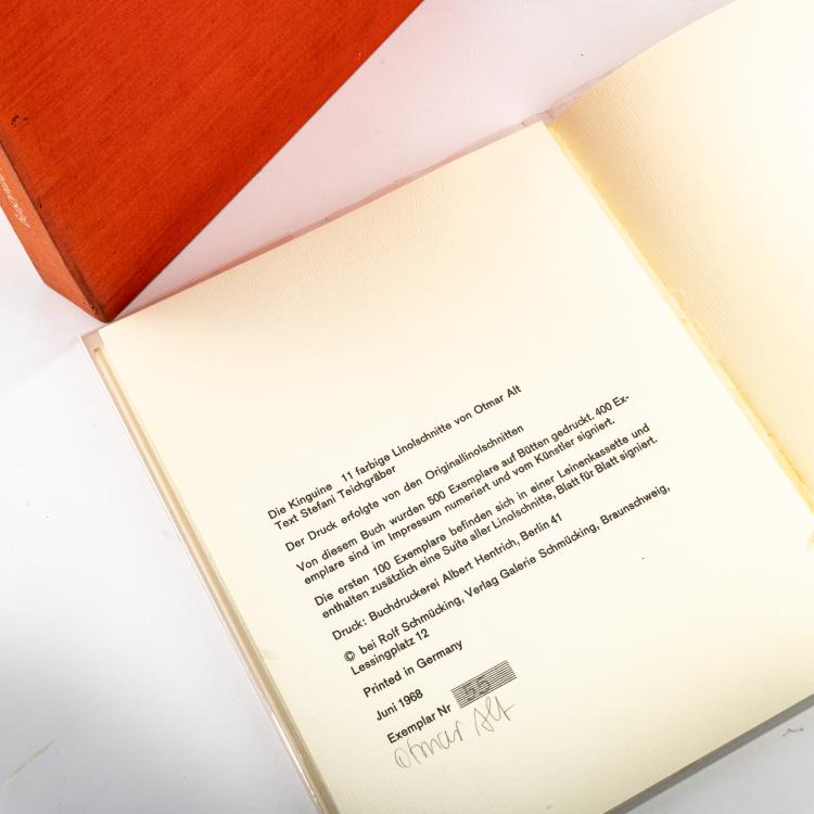 Bild 4 zu Objekt, Portfolio 'Die Kinguine', 1968, Otmar Alt, Galerie Schm&uuml;cking (Publ.), 181C 778