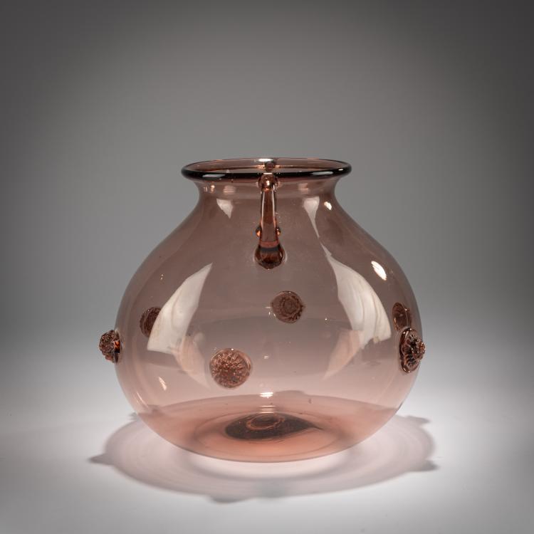 Bild 1 zu Objekt, Vase with handles, 1921-26, Vittorio Zecchin (attributed), Cappellin-Venini; Cappellin, M.V.M. (zug. / attr.), 181B 539