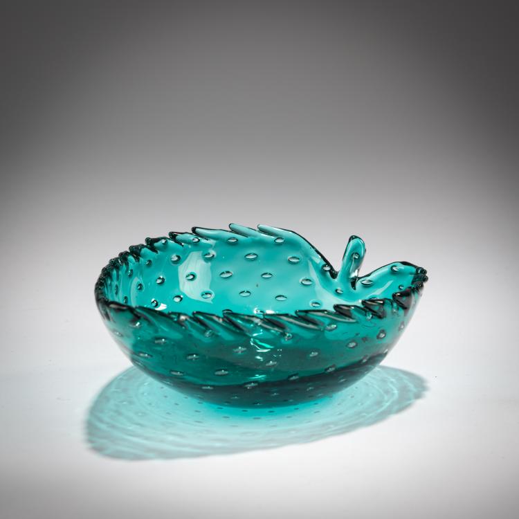 Bild 1 zu Objekt, Leaf bowl 'A bolle', 1935, Carlo Scarpa, Venini, Murano, 181B 570