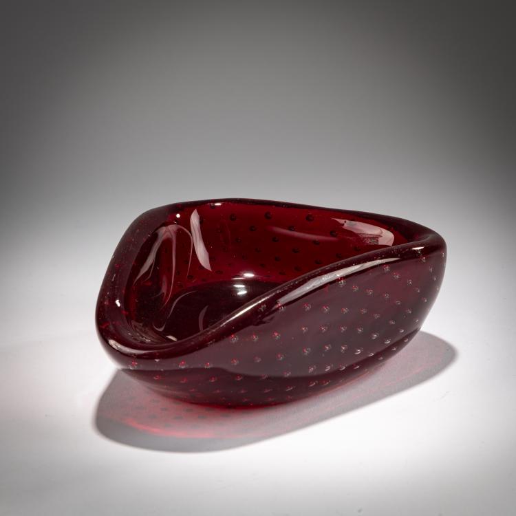 Bild 2 zu Objekt, Triangular bowl 'A bolle', 1935, Carlo Scarpa, Venini, Murano, 181B 573