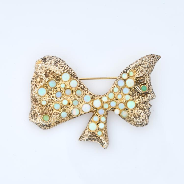 Hauptbild zu Objekt, Brooch with opals 'S&eacute;l&egrave;ne', circa 1963 (design), Georges Braque (after), 182D 1012