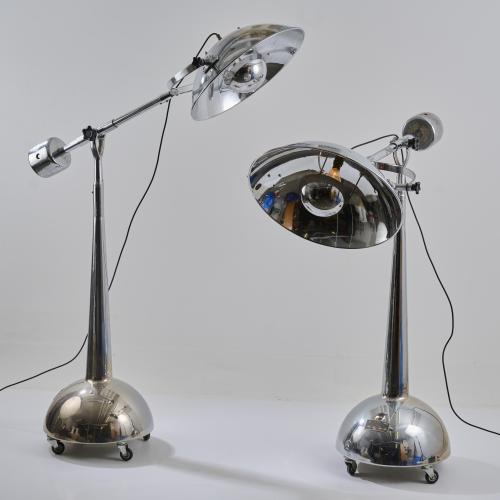 Two floor lamps, 1950s
