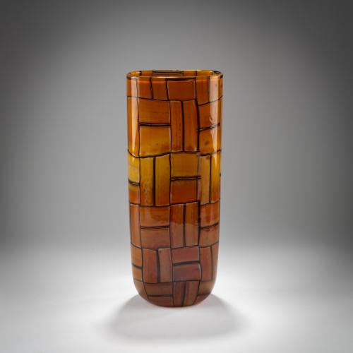 Tall Vase 'Tessere ambra', 1957