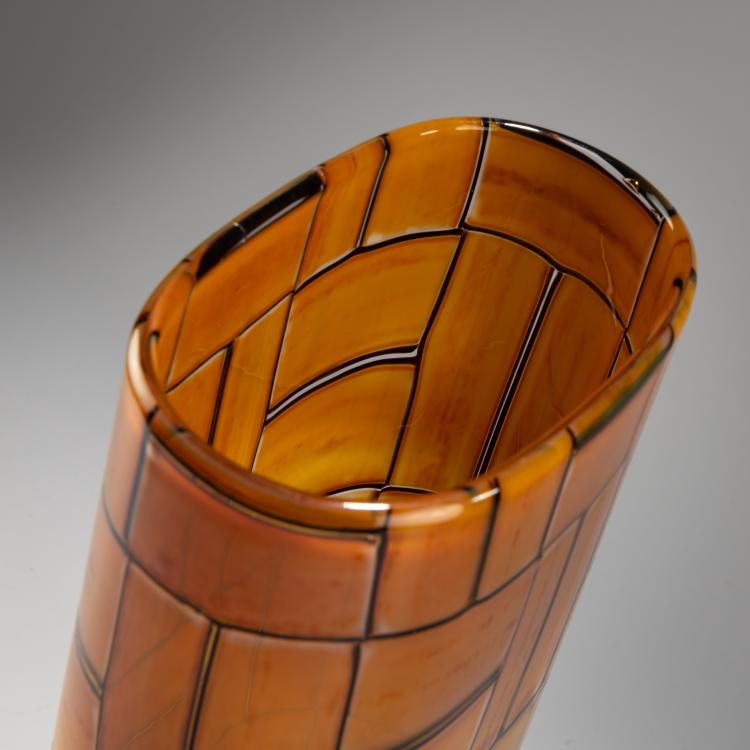 Bild 2 zu Objekt, Hohe Vase 'Tessere ambra', 1957, Ercole Barovier, Barovier & Toso, Murano, 181B 616