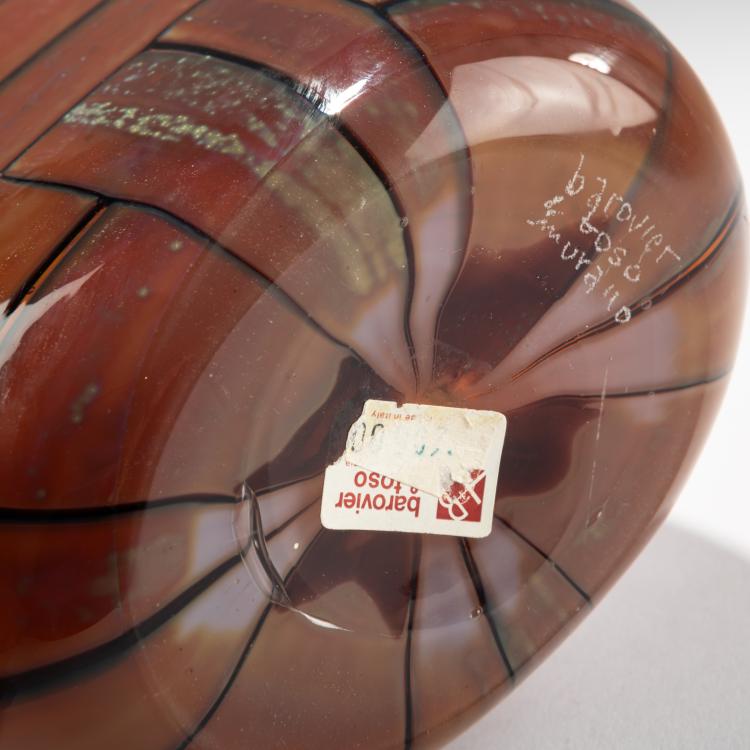 Bild 3 zu Objekt, Hohe Vase 'Tessere ambra', 1957, Ercole Barovier, Barovier & Toso, Murano, 181B 616