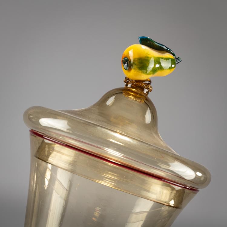 Bild 1 zu Objekt, Tall  lidded goblet, c. 1925, Murano, 181B 555