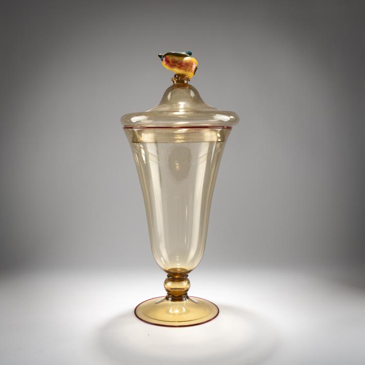 Bild 2 zu Objekt, Tall  lidded goblet, c. 1925, Murano, 181B 555