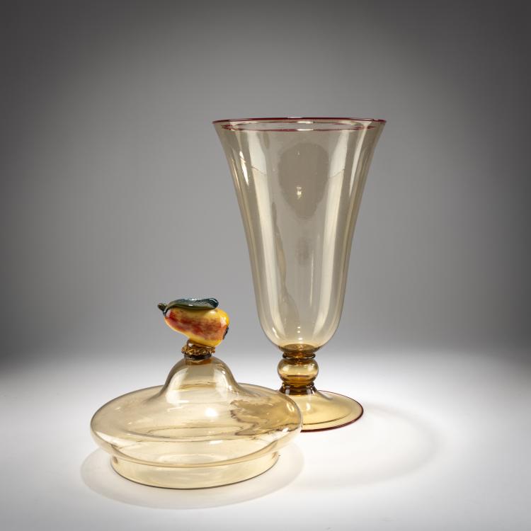 Bild 3 zu Objekt, Tall  lidded goblet, c. 1925, Murano, 181B 555