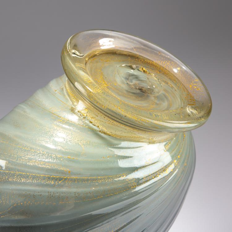 Bild 6 zu Objekt, Henkelvase 'grigio oro', 1936, Alfredo Barbini,Flavio Poli, Barovier Seguso & Ferro., 181B 553