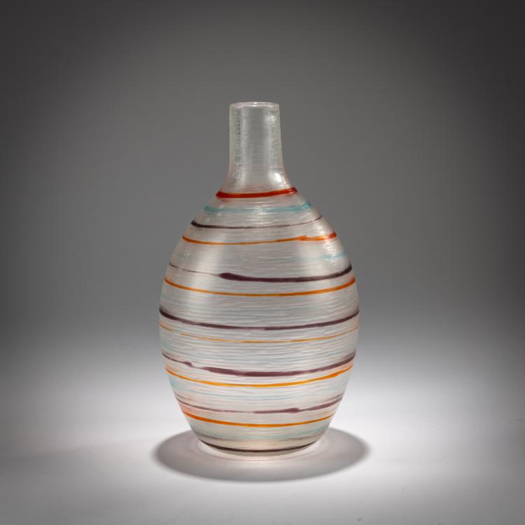 Hauptbild zu Objekt, Vase 'A fili molato', 1942, Carlo Scarpa, Venini, Murano, 181B 592