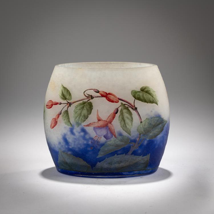 Hauptbild zu Objekt, Vase 'Fuchsias', 1905-10, Daum Fr&egrave;res, Nancy, 182A 26