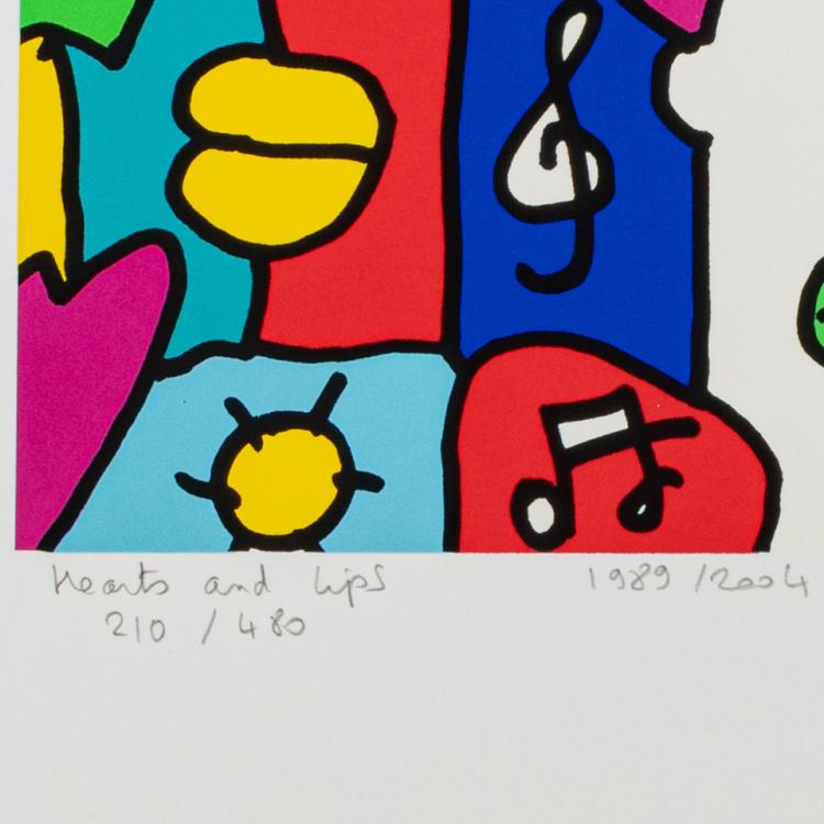 Bild 1 zu Objekt, 'HEARTS AND LIPS', 1989/2004, Thierry Noir, 181C 847