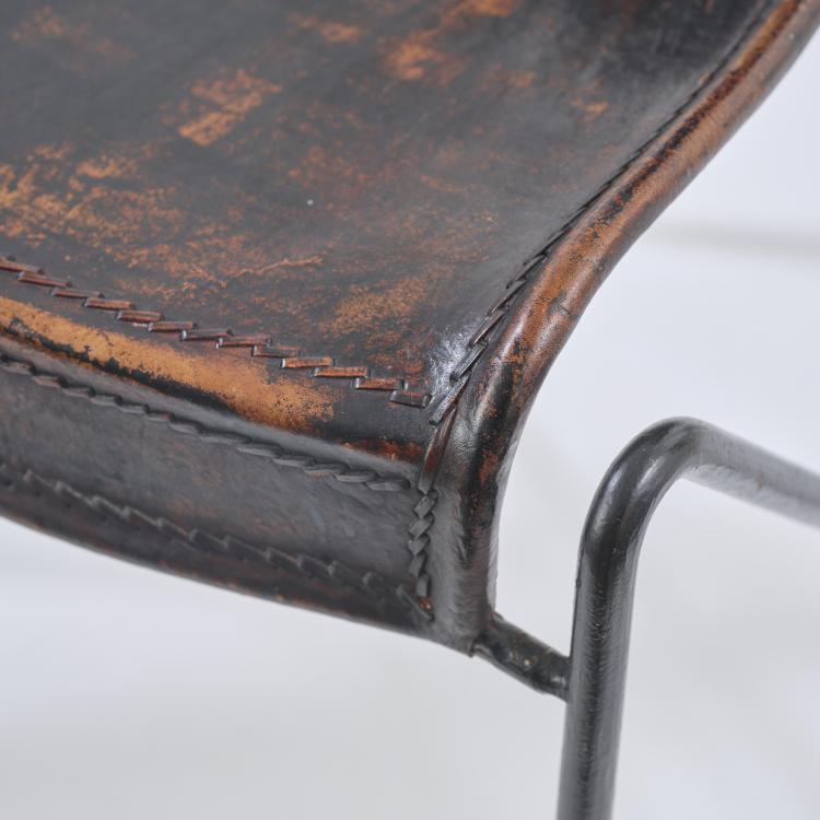 Bild 2 zu Objekt, Two chairs and one armchair, 1950s/60s, Jacques Adnet (after), Frankreich / France, 181A 317