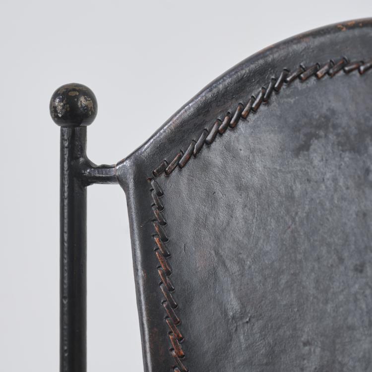 Bild 4 zu Objekt, Two chairs and one armchair, 1950s/60s, Jacques Adnet (after), Frankreich / France, 181A 317