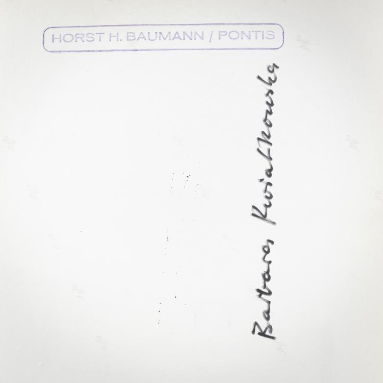 Bild 1 zu Objekt, 2 Portraits of 'Barbara Kwiatkowska(-Lass)' in Paris, 1961, Horst H. Baumann, 181C 754