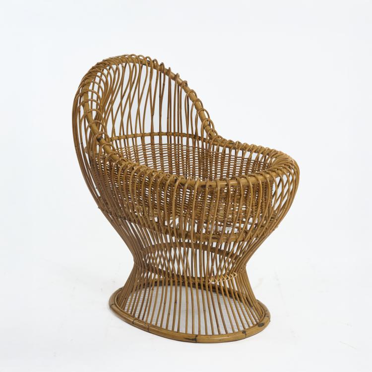 Hauptbild zu Objekt, Children's cradle, 1960s, Sergio Asti, Bonacina, Como, 181A 391